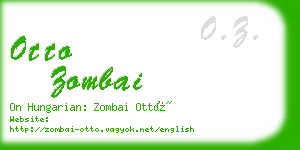 otto zombai business card